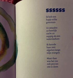 sssss een hapje stilte gedicht moniek wolters